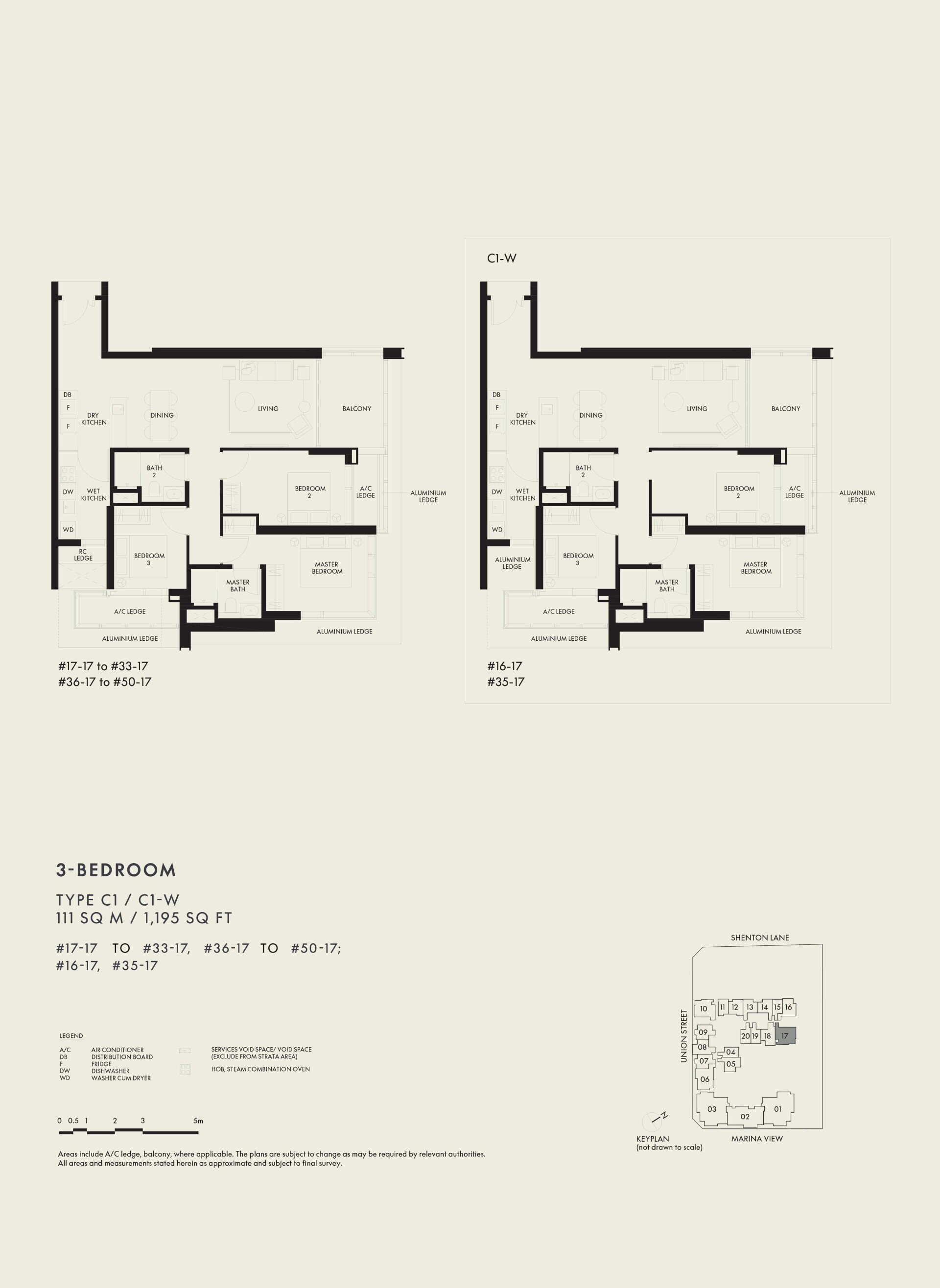 W Residences Marina View floorplan